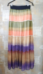Dámska sukňa farebná dlhá s fialovou farbou